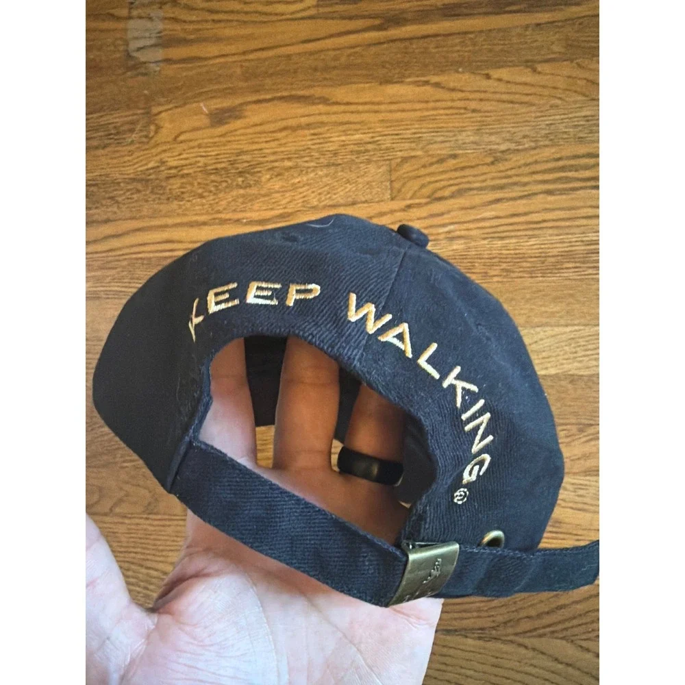 Johnnie Walker Black Gold Keep Walking Embroidered Cotton Baseball‎ Hat Cap Mens